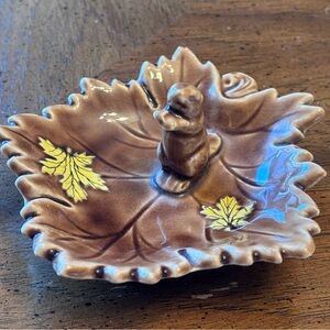 Vintage 1950’s Shafford Beaver/Maple Leaf trinket dish